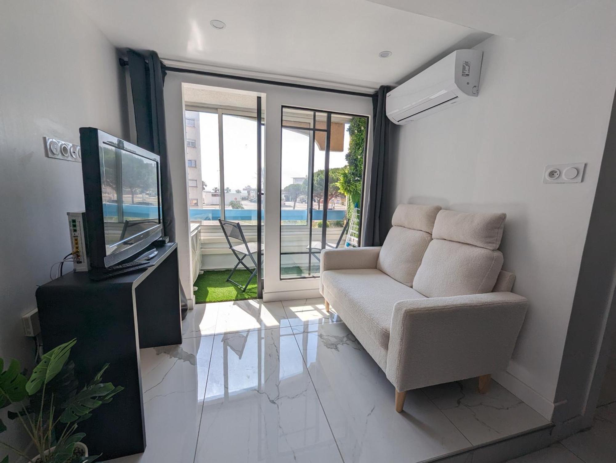 Appartement T2 Cabine, En Bord De Mer, Wifi Et Climatisation Saint-Cyprien  Exterior foto